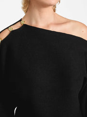 Eco Jamia Beaded Sleeve Sweater