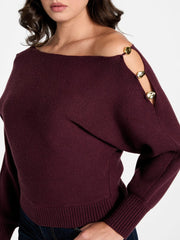 Eco Jamia Beaded Sleeve Sweater
