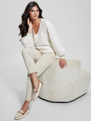 Madeline Textured V-Neck Sweater