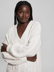 Aki Chenille Cable-Knit Sweater