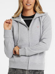 Mini Patch Zip-Up Sweatshirt