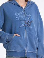 GUESS Originals Star Rhinestone Hoodie