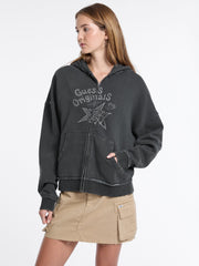 GUESS Originals Star Rhinestone Hoodie