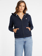 Mini Patch Zip-Up Sweatshirt