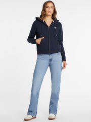 Mini Patch Zip-Up Sweatshirt