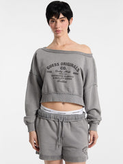 GUESS Originals Eco Boat-Neck Sweatshirt