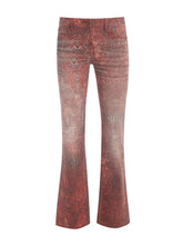 printed straight pant