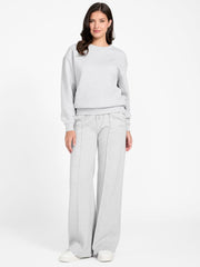 Straight wide-leg pants
