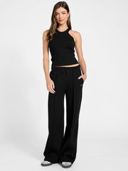 Straight wide-leg pants