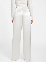 Satin wide leg pants