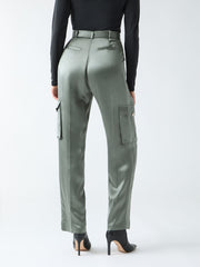 Fannie Satin Cargo Pant