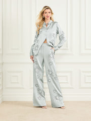 Gwen Embroidered Flower Pant
