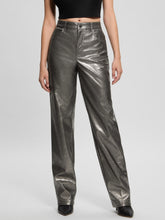Ambra Metallic Faux-Leather Pants
