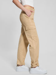 Mariza Faux-Suede Cargo Pants