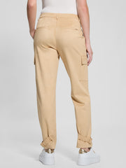 Mariza Faux-Suede Cargo Pants