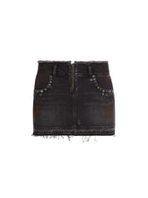 western denim skirt