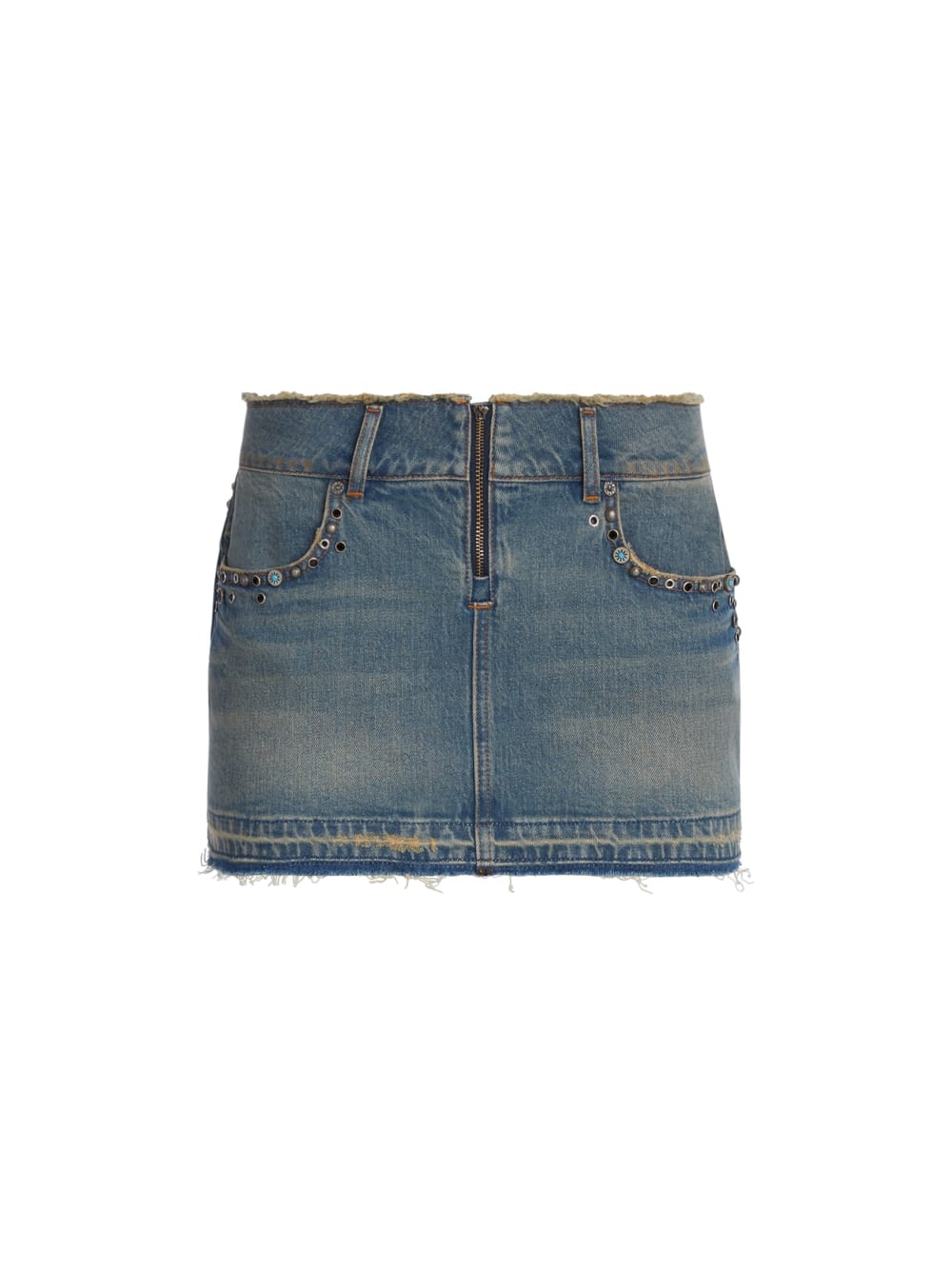 western denim skirt