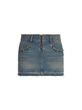 western denim skirt