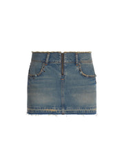 western denim skirt