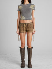 Washed Canvas Shorts