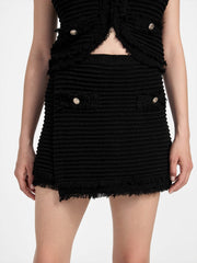 Eco Malina Ottoman Boucl Skort