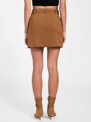 Erin Faux-Suede Mini Skirt