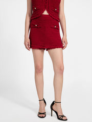 Eco Malina Ottoman Boucl Skort