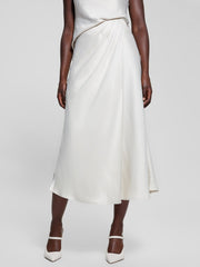 Eco Anastasia Midi Satin Skirt