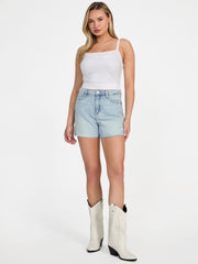 Eco Featherweight Relaxed Midi Denim Shorts