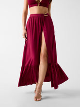 Wrap-up maxi skirt
