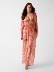 Silk-blend kimono