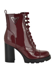 Neadyn Lace-Up Heeled Moto Booties