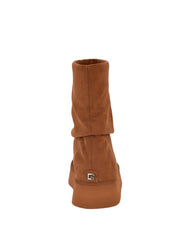 Deinna Fold-Over Suede Booties