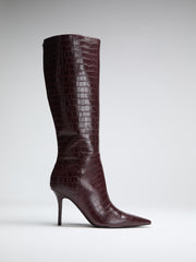 Gressa Knee-High Faux-Leather Boots