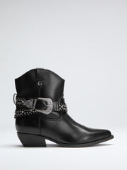 Lansly Studded Buckle Booties