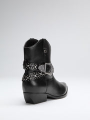 Lansly Studded Buckle Booties