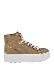 Rhinestone Quattro G High-Top Sneakers