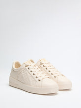Ronii Debossed Peony Low-Top Sneakers