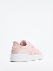 Ronii Debossed Peony Low-Top Sneakers