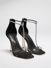 Olivia T-Strap Rhinestone Stiletto