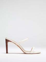 Pearl Leather Double Strap Sandal