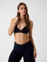 Logo band triangle bra