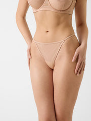Isa rhinestones thong
