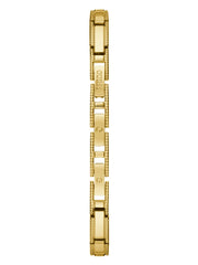 Gold-Tone Rhinestone Analog Watch