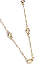 Gold-Tone Bamboo Linked Chain Necklace