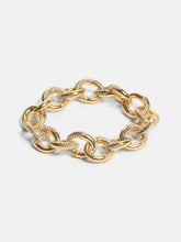 Gold-Tone Pav Link Bracelet