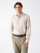 Linen-blend shirt