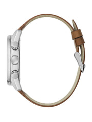 Two-Tone Multifunction Suede Watch
