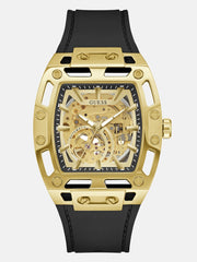 Gold-Tone Silicone Analog Watch