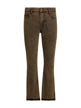 tinted denim flare pant